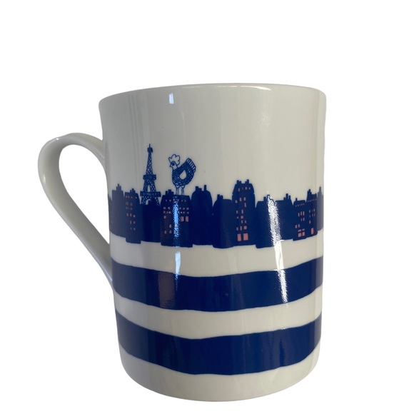 FRENCH LA COCOTTE PARIS MUG LA SEINE BONE CHINA COFFEE MUGS Set of Two - Picture 5 of 6